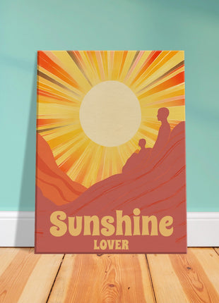 Sunshine lover retro poster