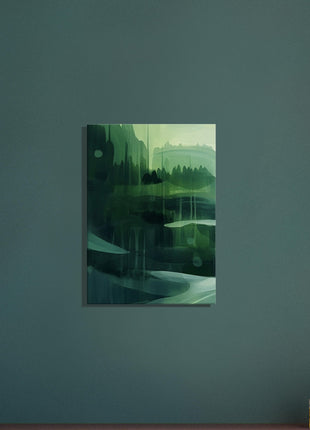 Green abstract landscape poster (Part 1 of 3)