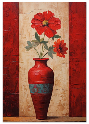 Gorgeous red flowers poster