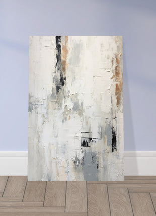 White abstract painting poster