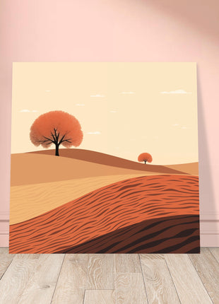 Herfst landschap schilderij poster