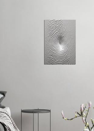 concrete fingerprint pattern poster