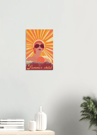 Summer child retro poster