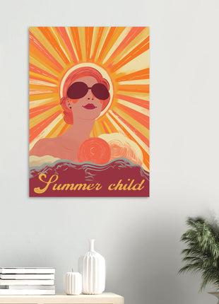 Summer child retro poster