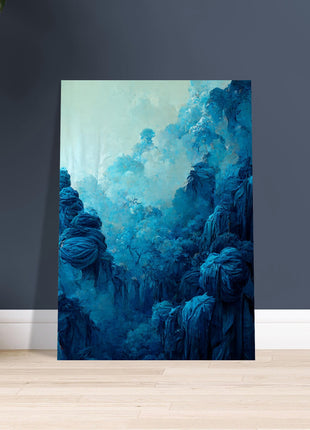 Dreamy Blue Forest Art Print