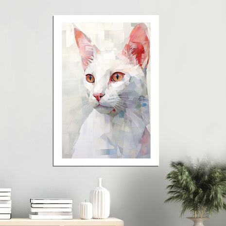 Chat serein – Aquarelle Animal Art Print