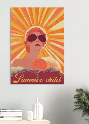 Summer child retro poster