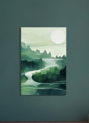 Green abstract landscape poster (part 2 of 3)