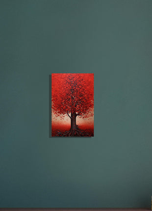 Red tree poster