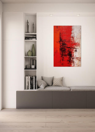 Red abstract poster