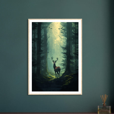 "Enchanted Forest Stag" Poster