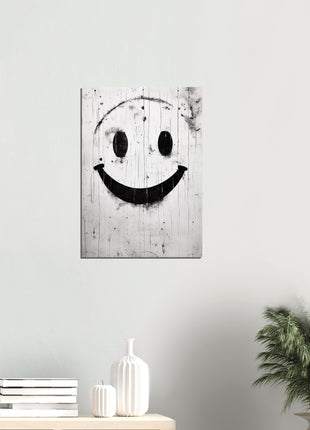 Smiley poster (Black & White wall art)