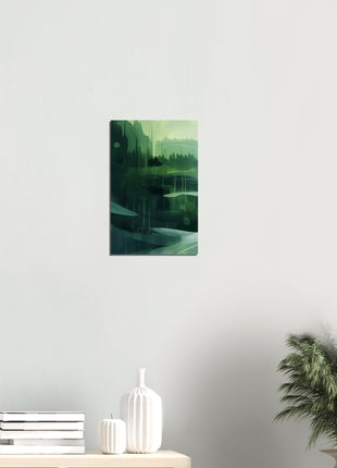 Green abstract landscape poster (Part 1 of 3)