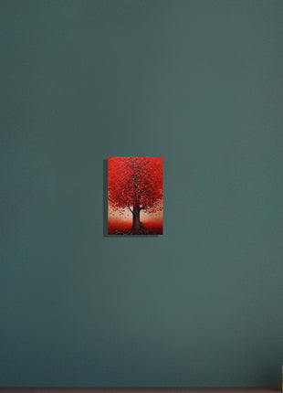 Red tree poster