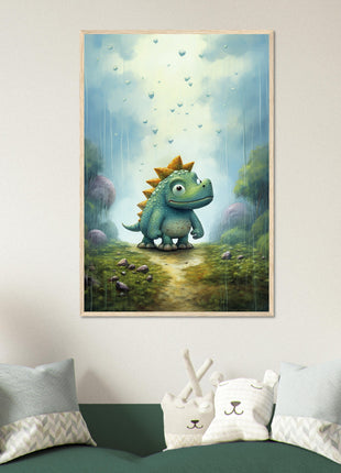 Affiche petit dinosaure