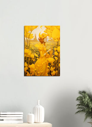 Yellow surrealistic poster