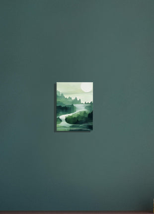 Green abstract landscape poster (part 2 of 3)