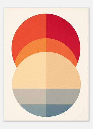 Modern minimalist circle poster - Retro