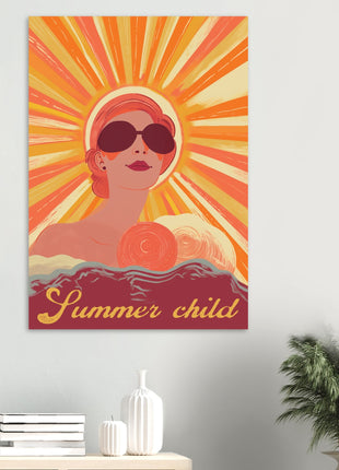 Summer child retro poster