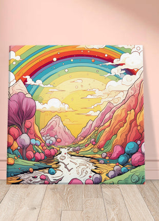 Rainbow candyland poster