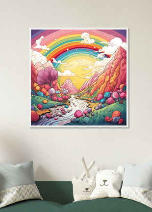 Rainbow candyland poster