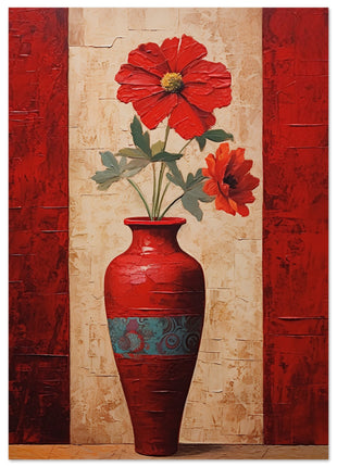 Gorgeous red flowers poster