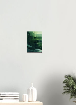 Green abstract landscape poster (Part 1 of 3)