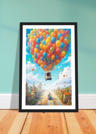 Balloon ride kids poster