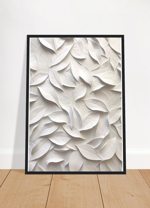 3D leaves poster