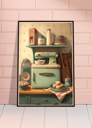 Vintage kitchen poster