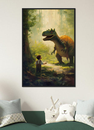 Dino- und Kinderplakat