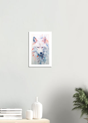 Affiche loup blanc