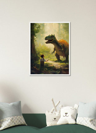 Dino- und Kinderplakat