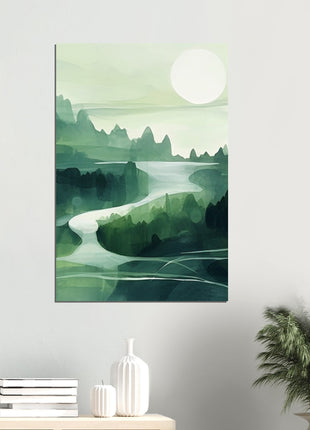 Green abstract landscape poster (part 2 of 3)