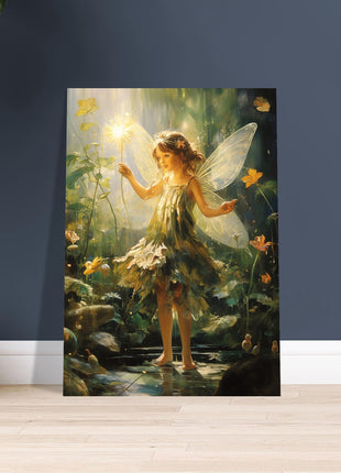 Fairy in the woods kids poster