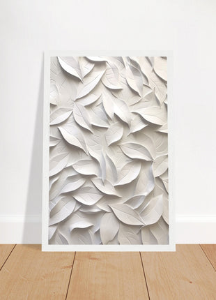 3D leaves poster