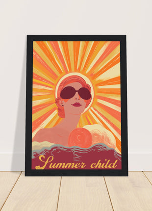 Summer child retro poster