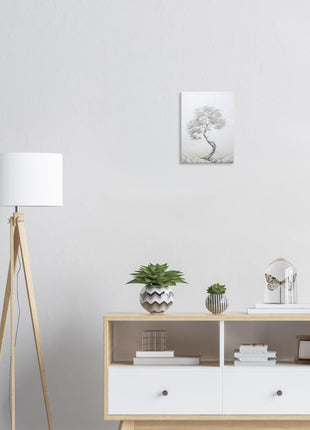 White tree painting poster