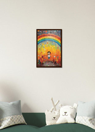 Regenboog kinderposter