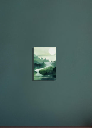 Green abstract landscape poster (part 2 of 3)