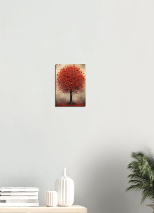 Red tree poster