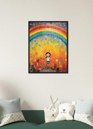 Regenboog kinderposter