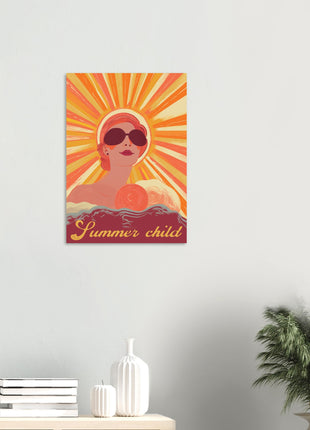 Summer child retro poster