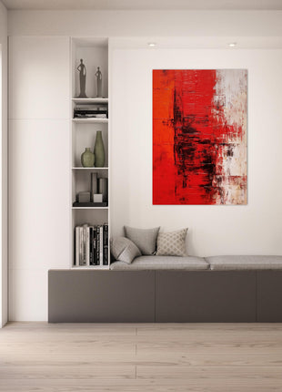 Red abstract poster