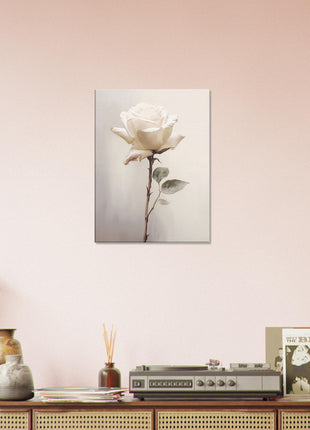 White rose painting