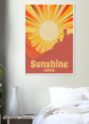 Sunshine lover retro poster