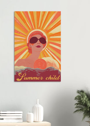 Summer child retro poster