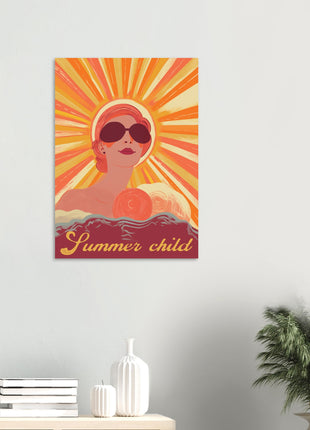 Summer child retro poster