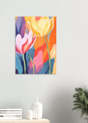 Retro flower poster