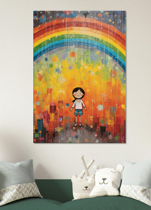 Regenboog kinderposter